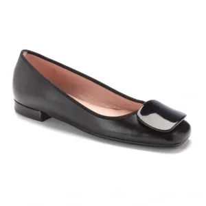 49222 - Black Soft Leather Flats for Teen/Women by Pretty Ballerinas