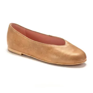 49562 - Beige Soft Leather Flats for Teen/Women by Pretty Ballerinas