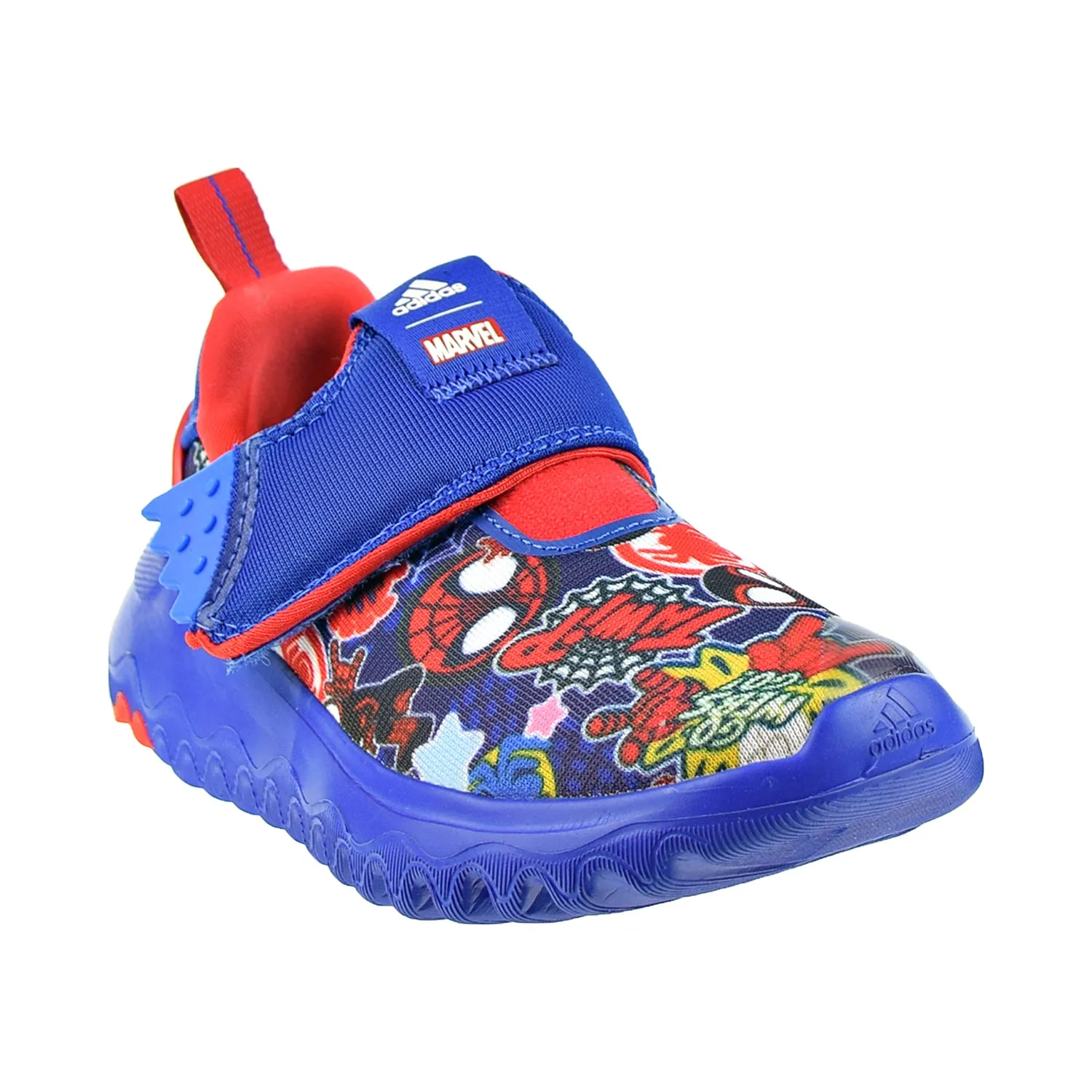 Adidas X Marvel Suru365 "Spiderman" Slip-on Little Kids' Shoes Blue/Red