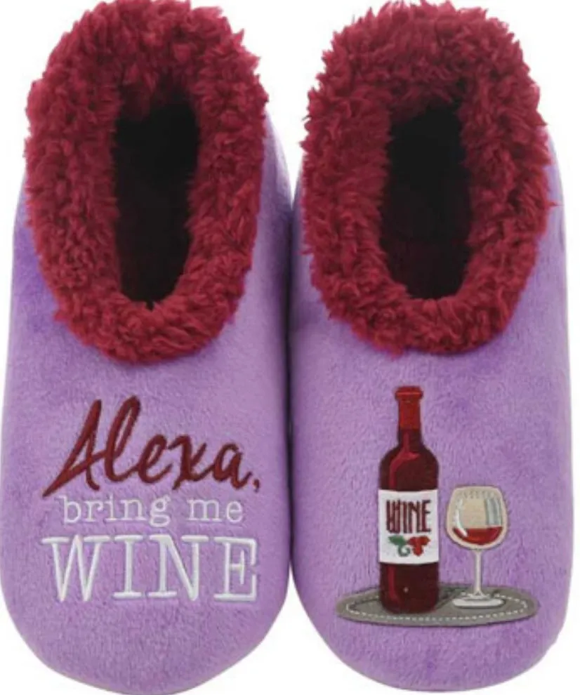 Alexa Bring Me Wine Women's Snoozies