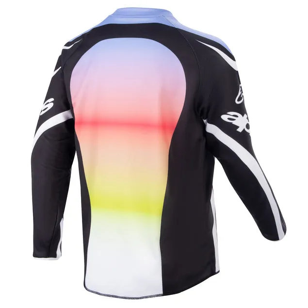 ALPINESTARS 2023 YOUTH RACER SEMI JERSEY - BLACK MULTI COLOR