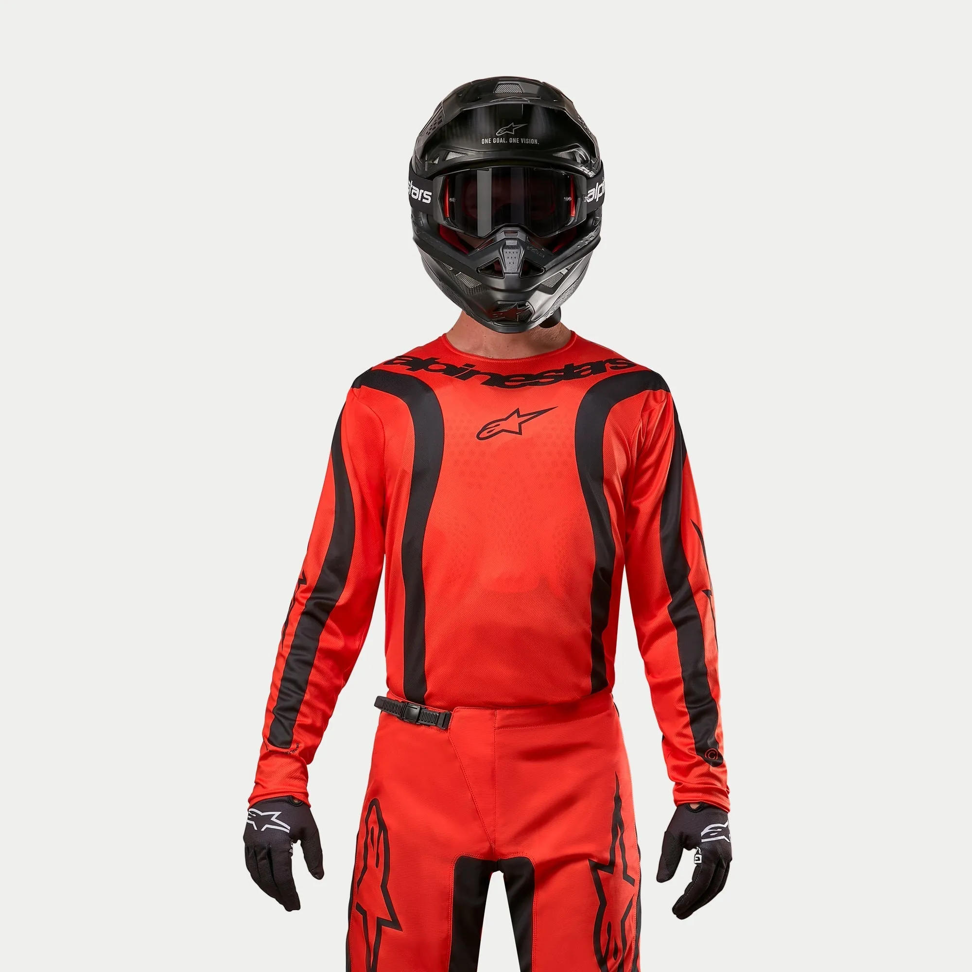 ALPINESTARS 2024 FLUID LURV JERSEY - HOT ORANGE BLACK