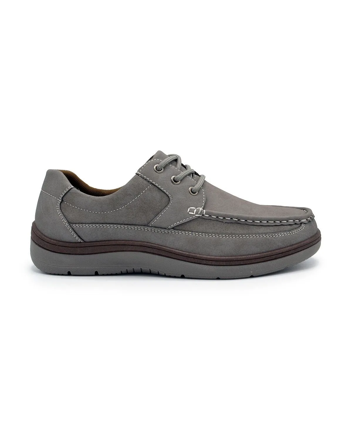 Aston Marc Men's Casual Lace-Up Walking Shoes, Gray