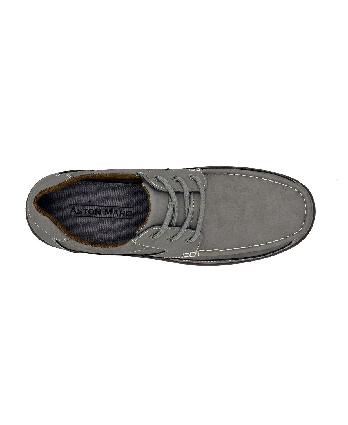 Aston Marc Men's Casual Lace-Up Walking Shoes, Gray