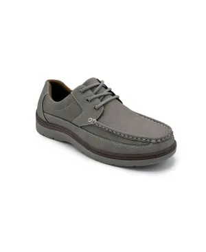 Aston Marc Men's Casual Lace-Up Walking Shoes, Gray