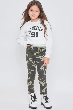 Baby Girls Twill Pull On Skinny Pants