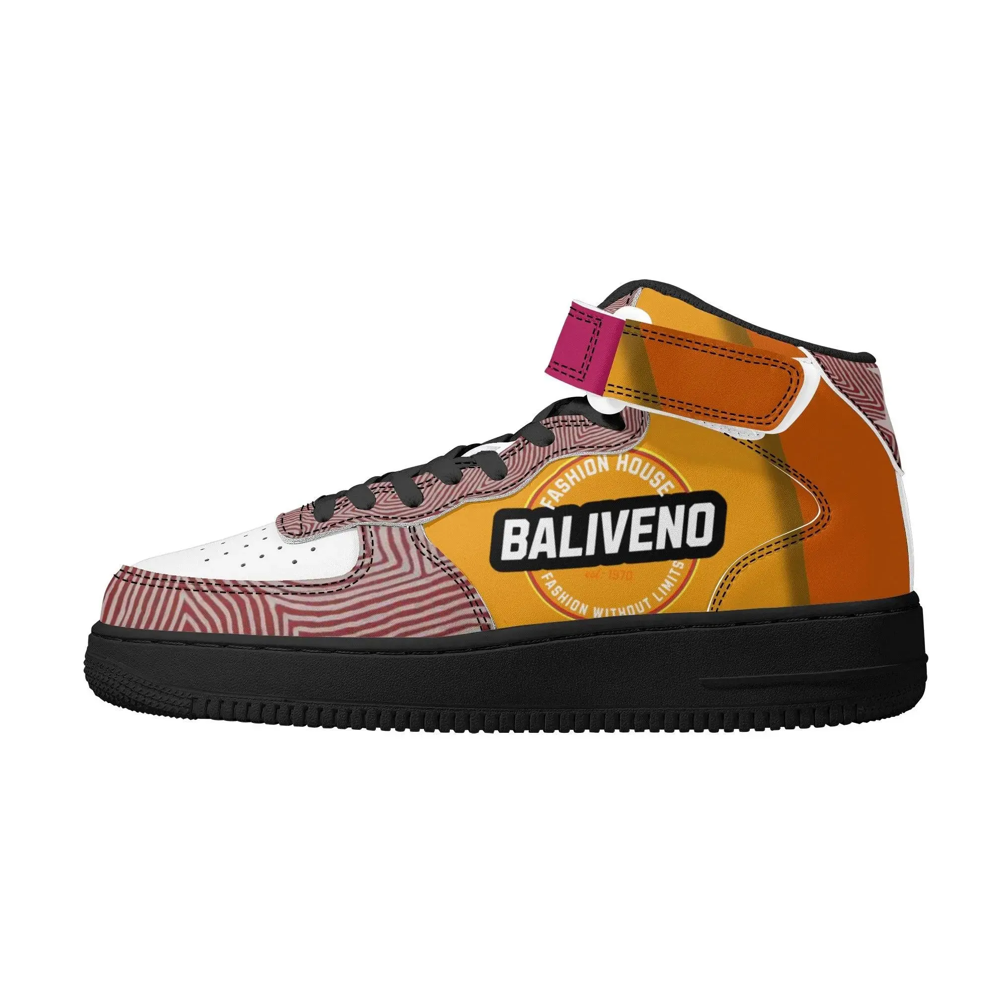 Baliveno Mens High Top Leather Sneakers limited Edition