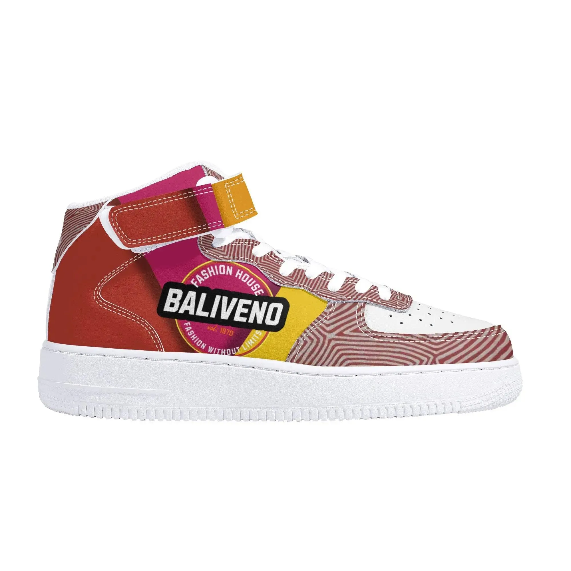 Baliveno Mens High Top Leather Sneakers limited Edition