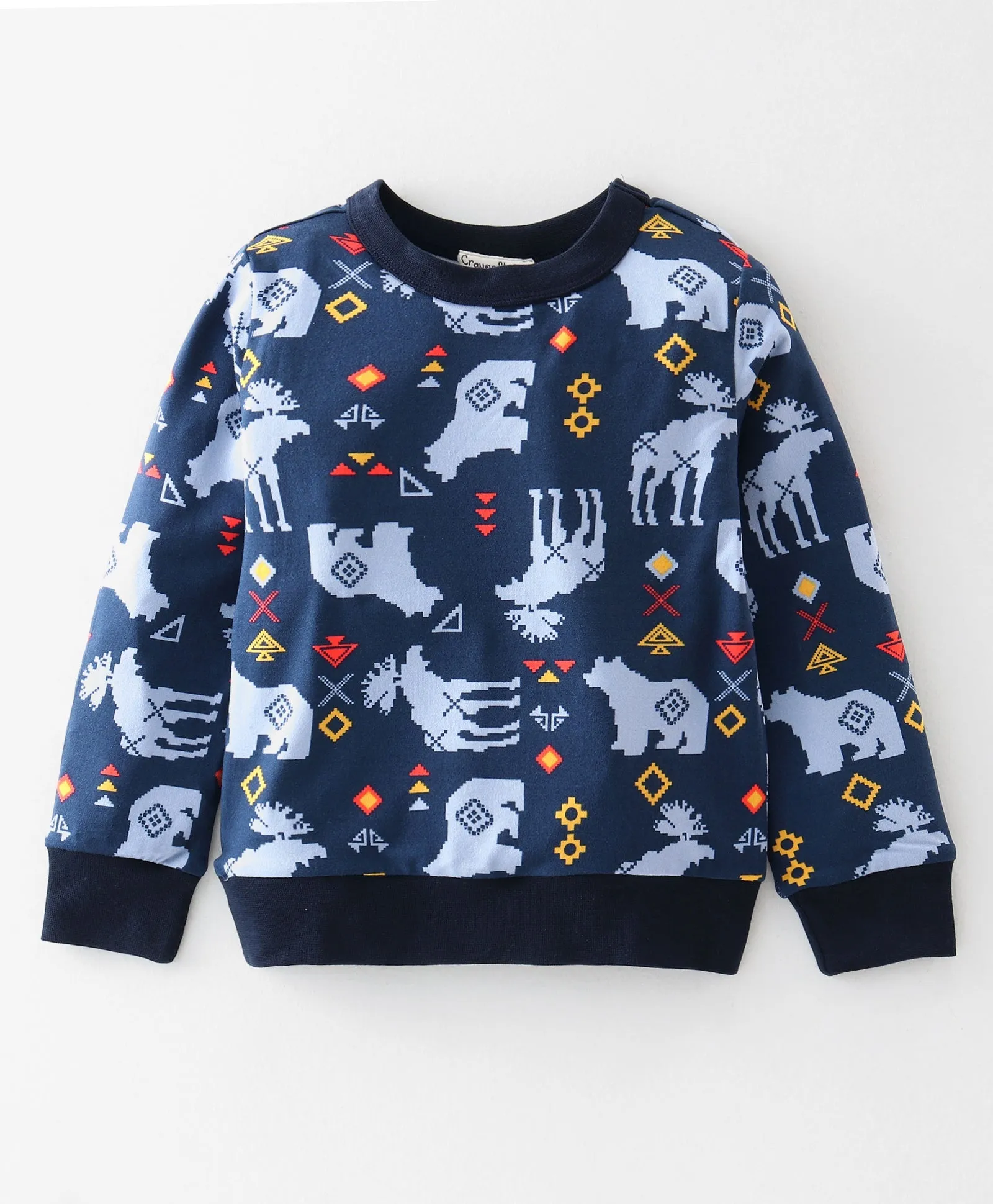 Bear Printed Sweatshirt Jogger Set