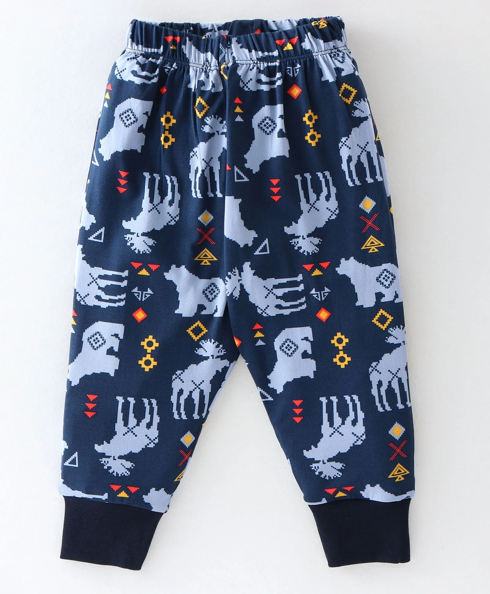 Bear Printed Sweatshirt Jogger Set