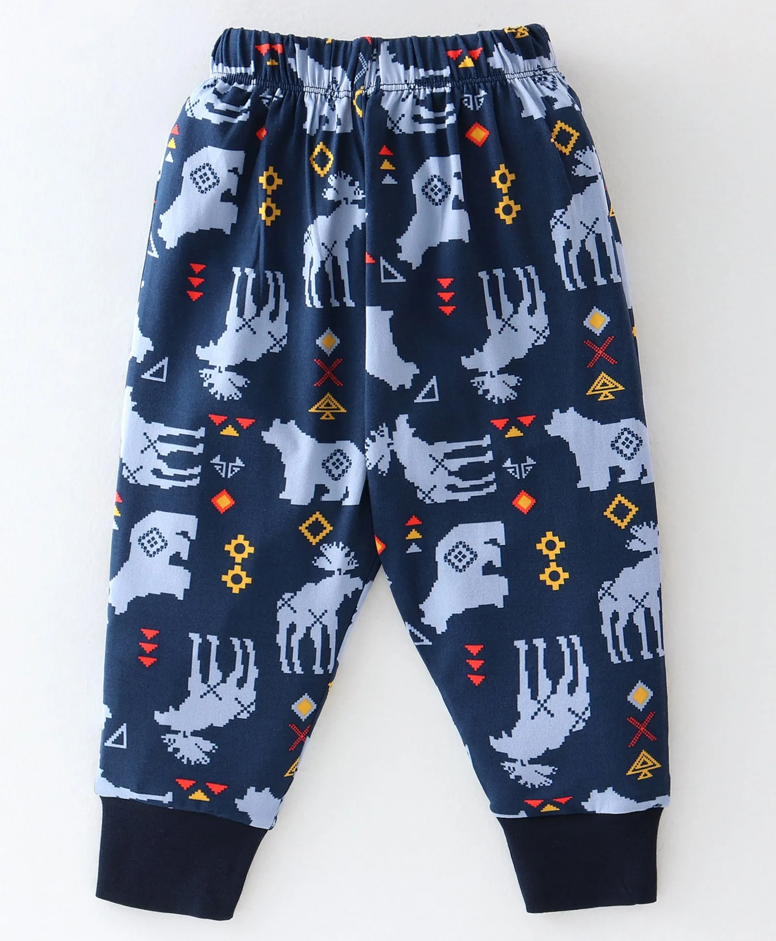 Bear Printed Sweatshirt Jogger Set