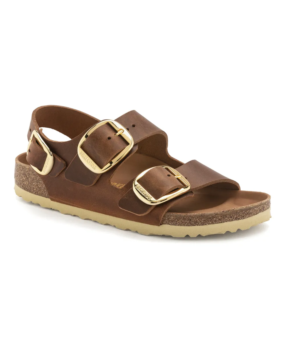 BIRKENSTOCK MILANO BIG BUCKLE IN COGNAC