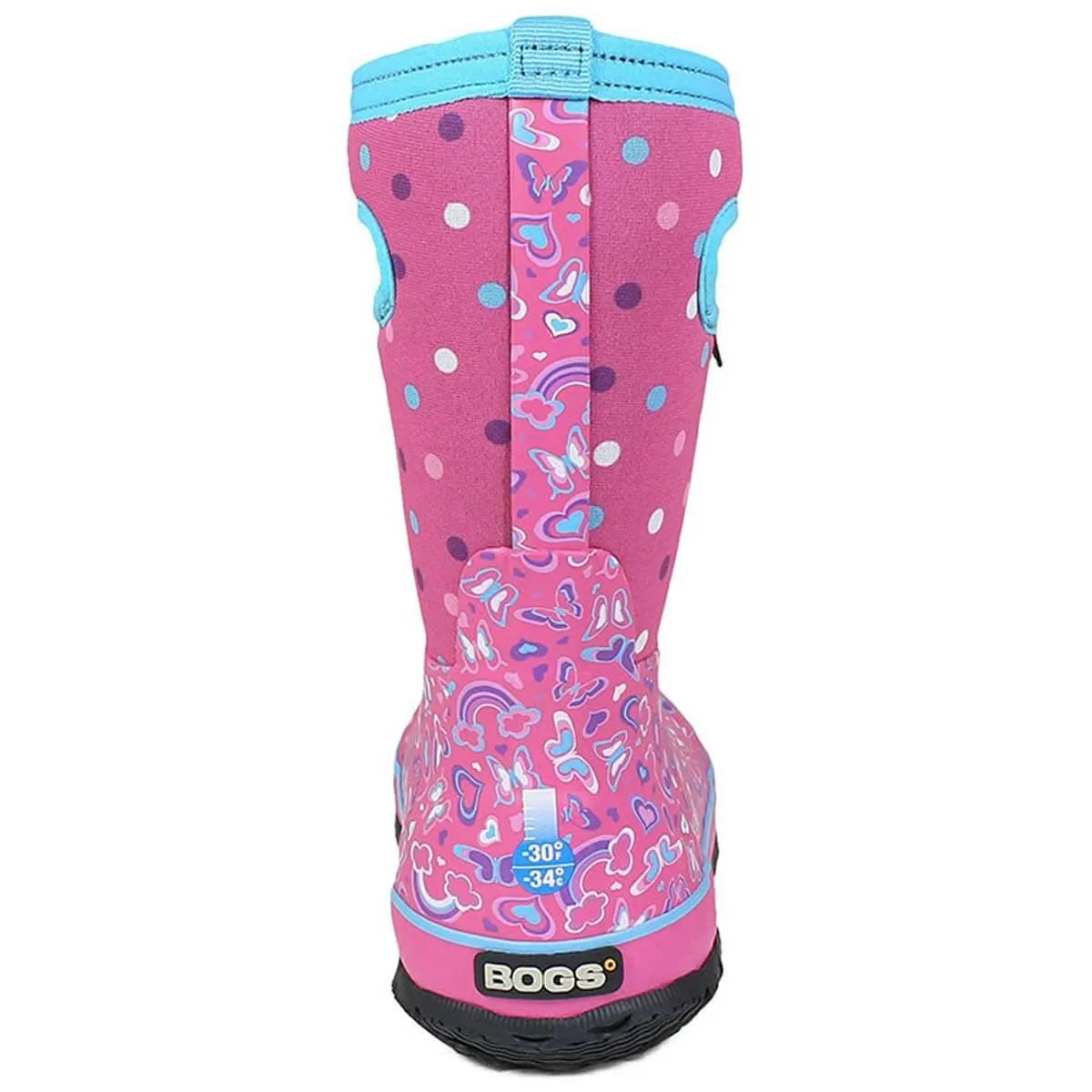 Bogs Kids' Winter Boots - Classic Rainbow, Pink Multi | 72447-690