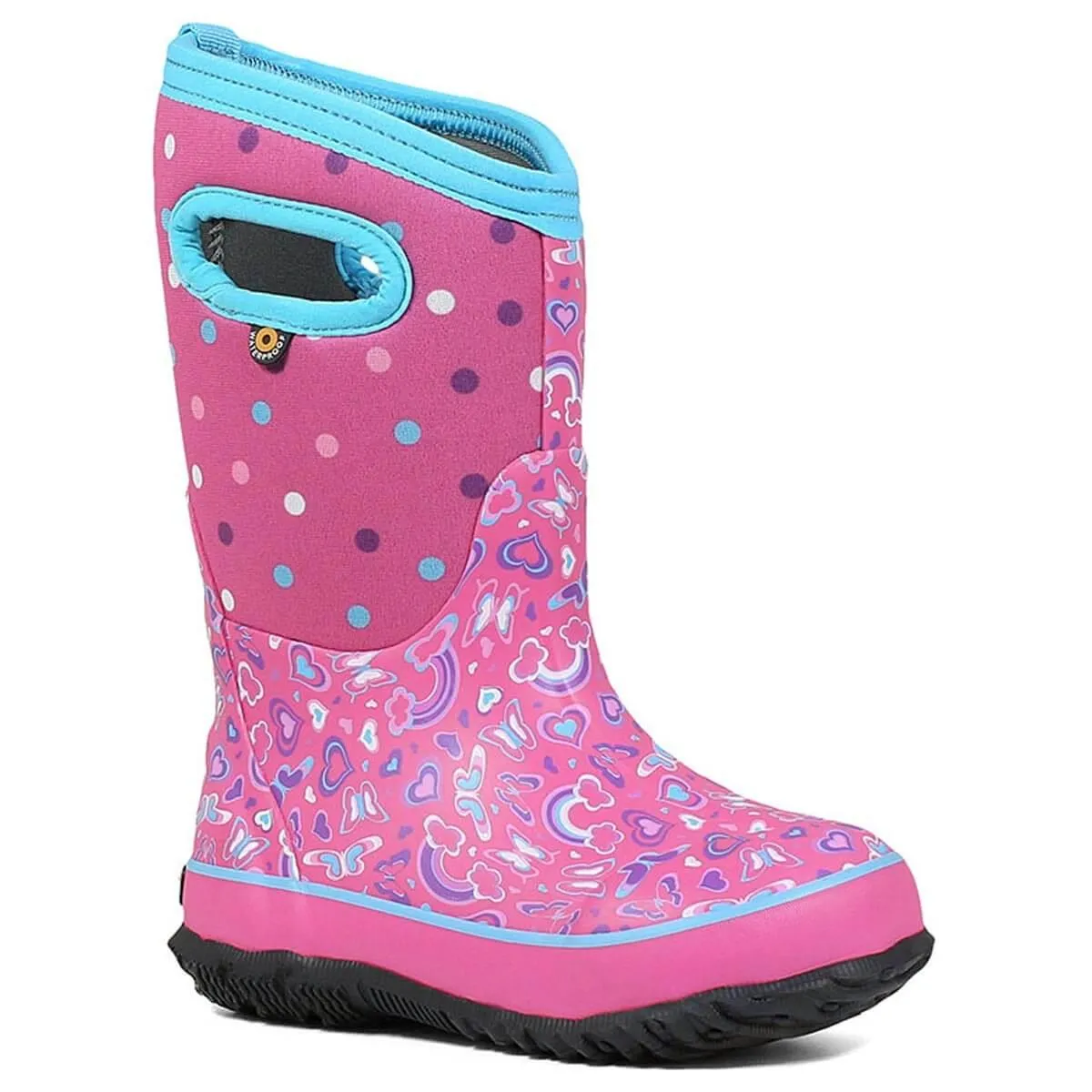 Bogs Kids' Winter Boots - Classic Rainbow, Pink Multi | 72447-690