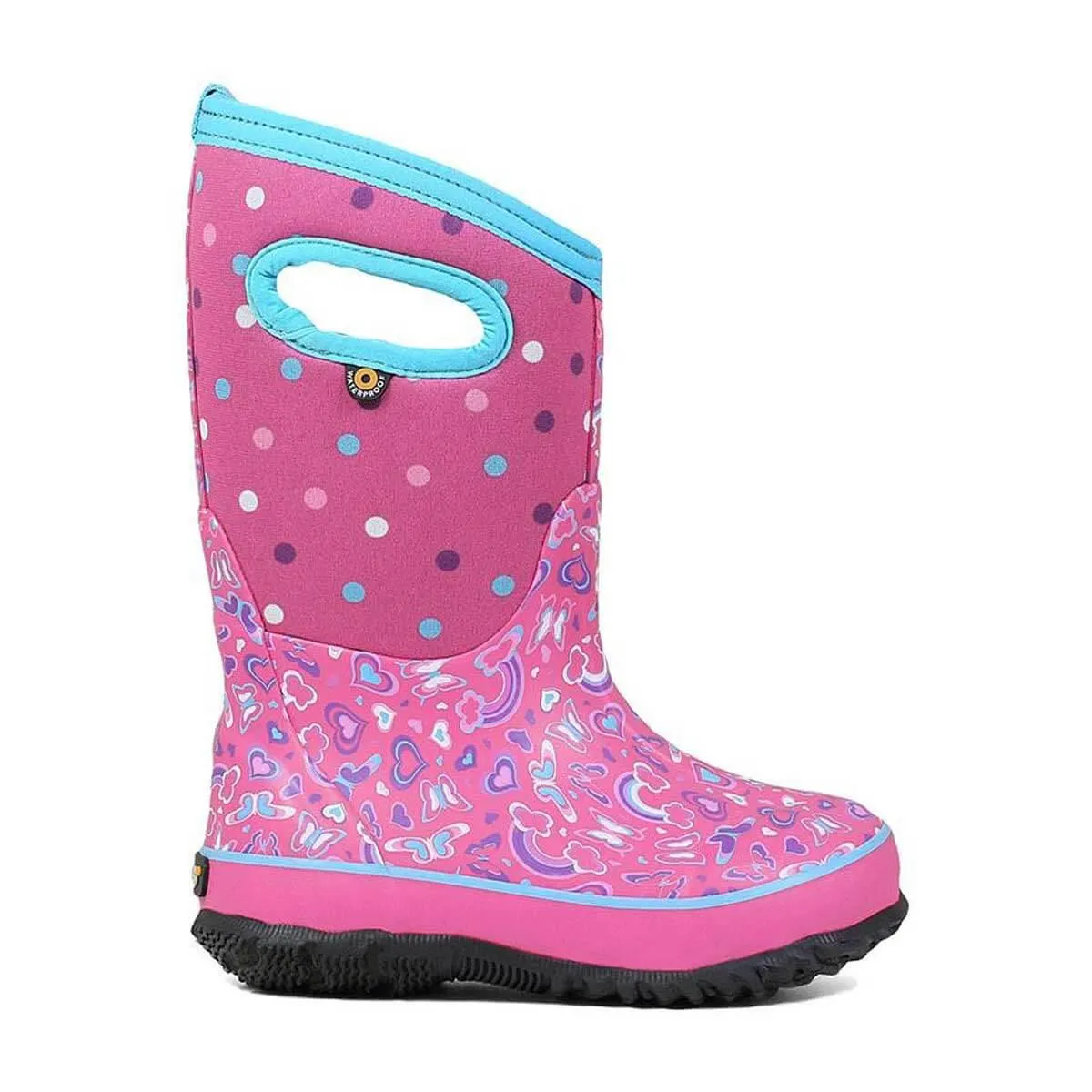 Bogs Kids' Winter Boots - Classic Rainbow, Pink Multi | 72447-690