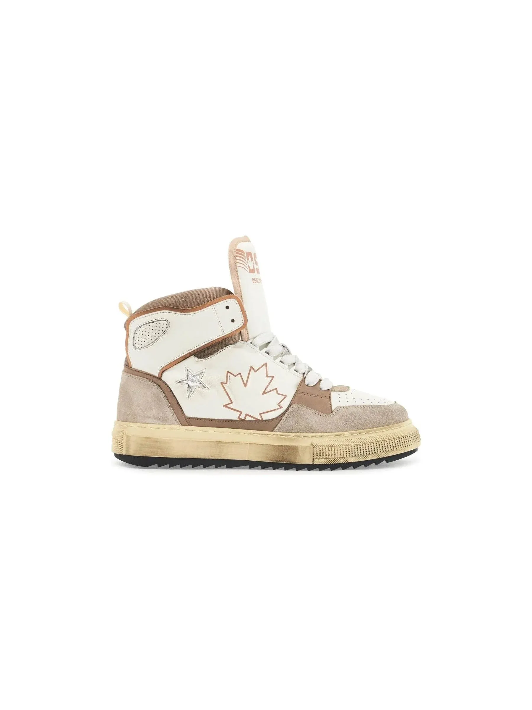 Boogie Leather Hi-Top Sneakers