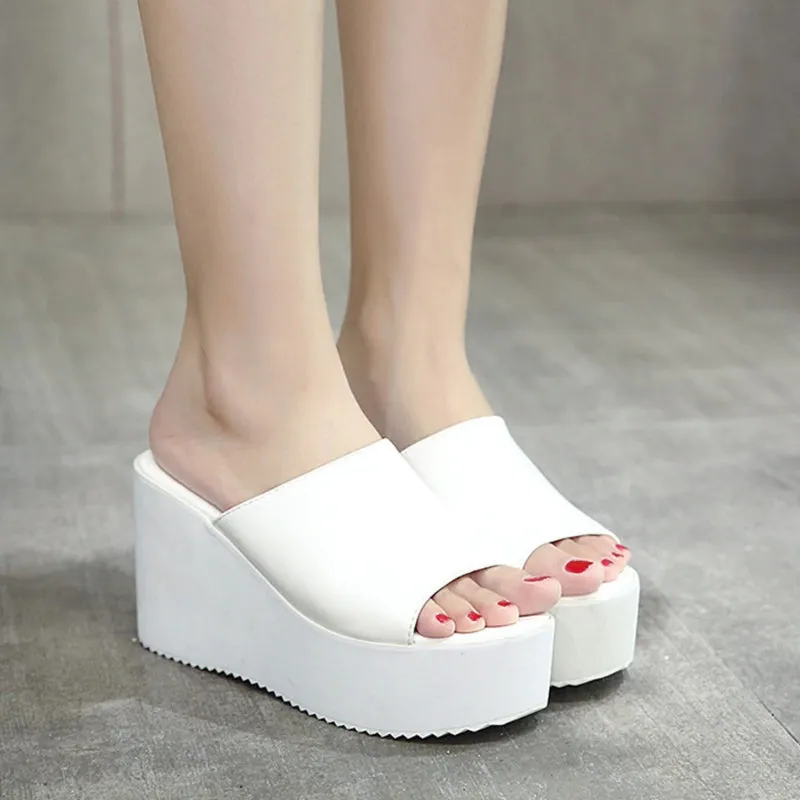 Casual Summer Slip-on Platform Open-Toe Wedge Shoes