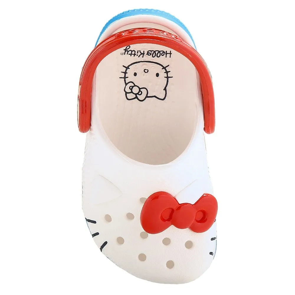 Children's classic Hello Kitty clogs for babies Crocs, white