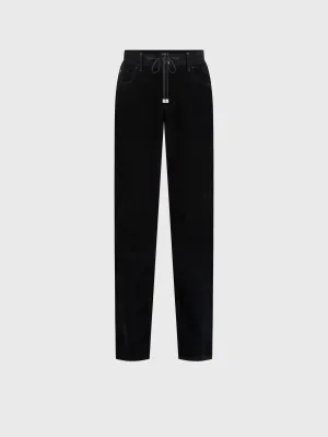 Corduroy Jeans in Cotton Black