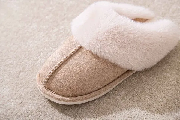 Cozy Faux Shearling Slippers