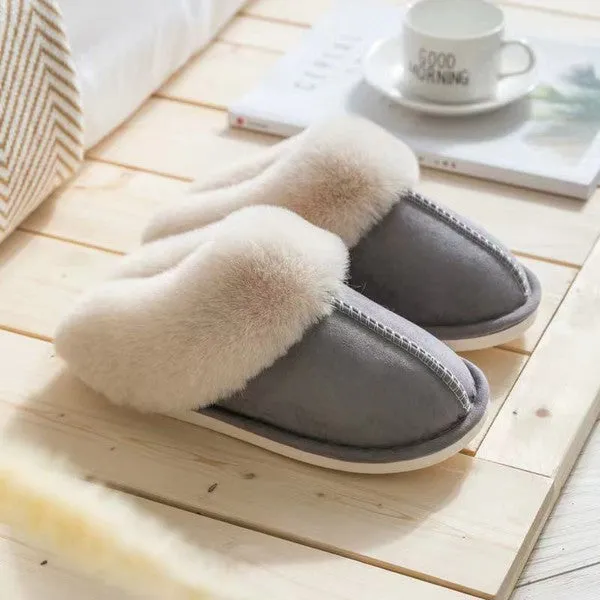 Cozy Faux Shearling Slippers