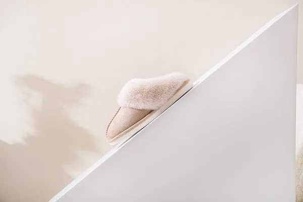 Cozy Faux Shearling Slippers