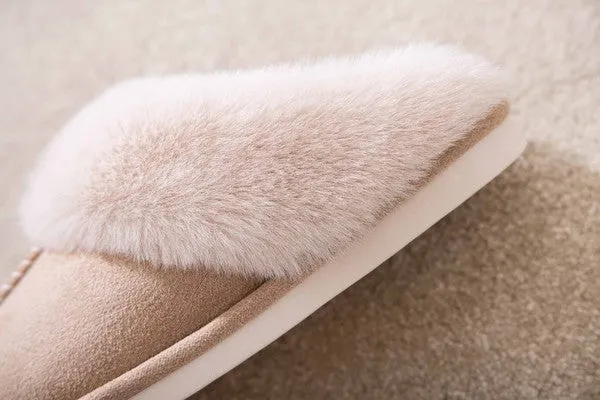 Cozy Faux Shearling Slippers