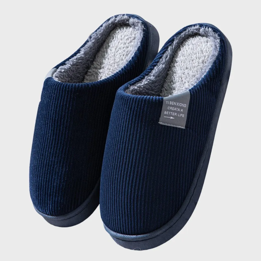 Cozy Ribbed Indoor Slippers