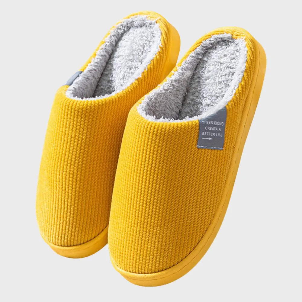 Cozy Ribbed Indoor Slippers