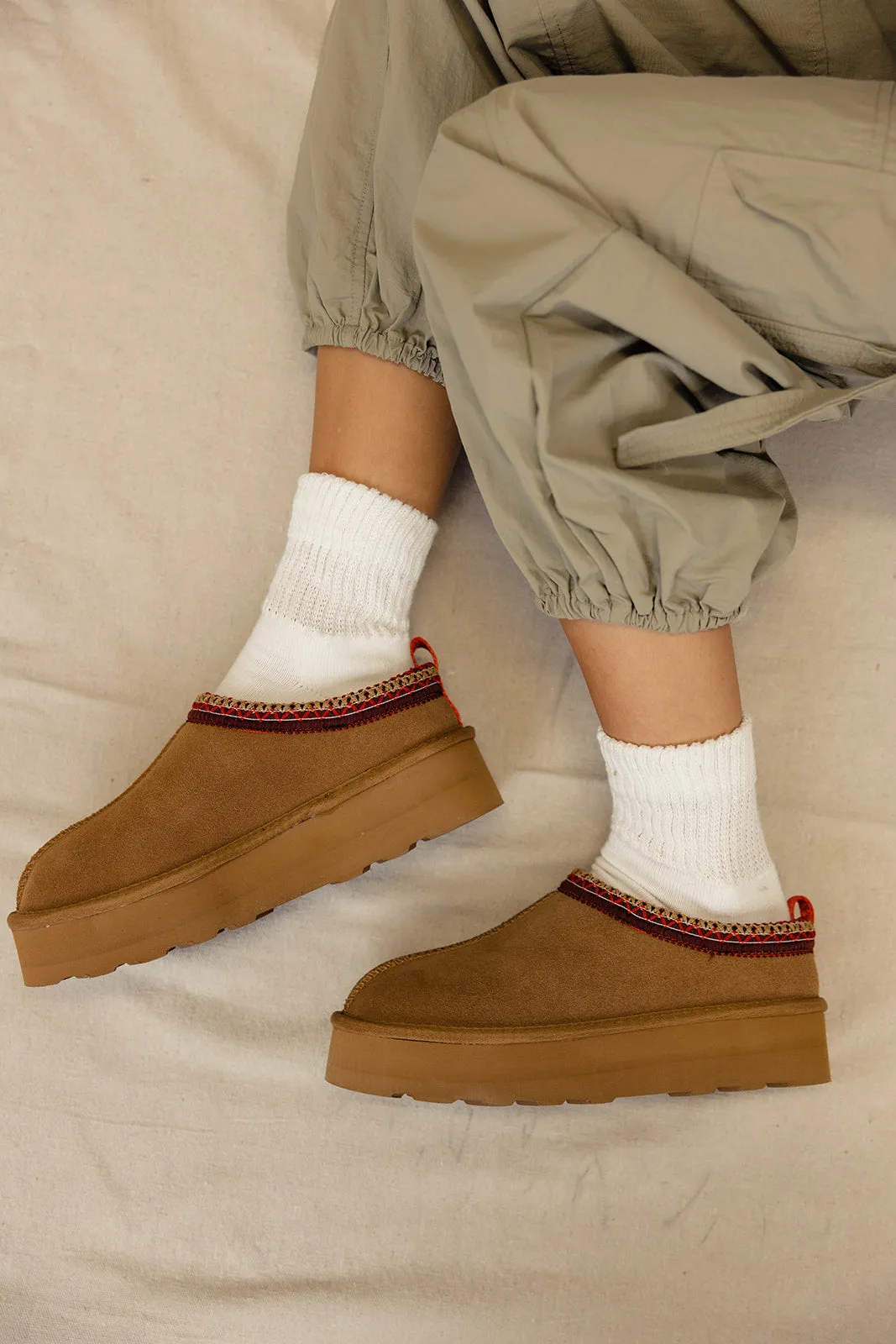 Cozy Up Platform Slippers