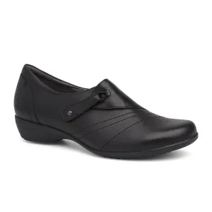 Dansko Franny Slip On (Women) - Black Milled Nappa