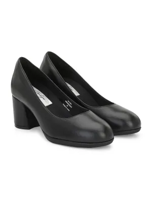 Delize Women's Mid Heel Ballerinas Black SM002-37