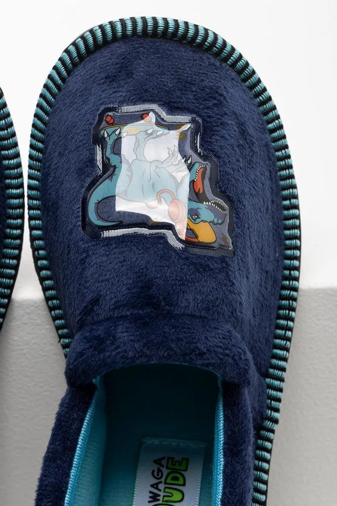 Dino Slipper Navy