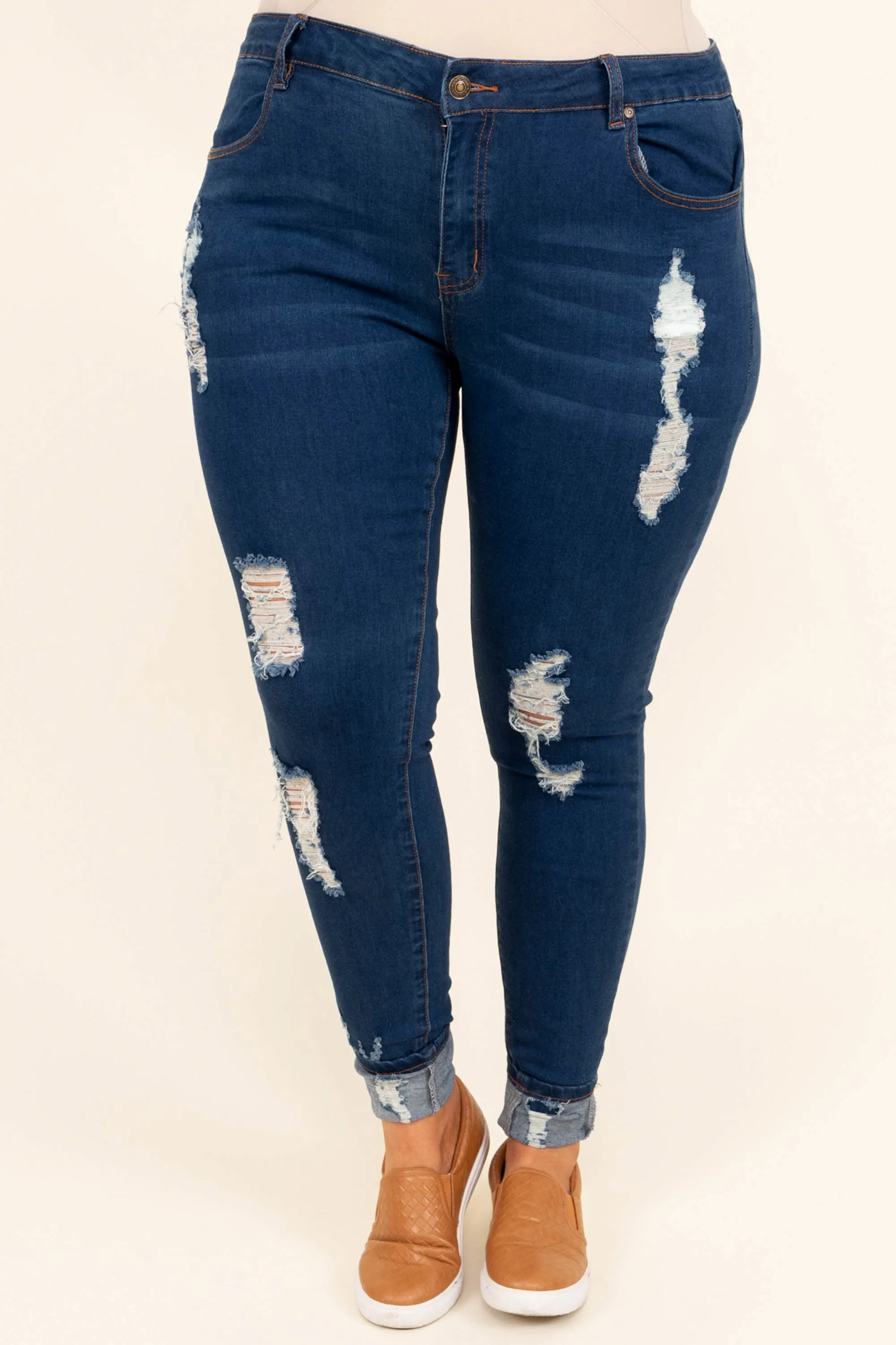 Down Memory Lane Jeans, Dark Wash