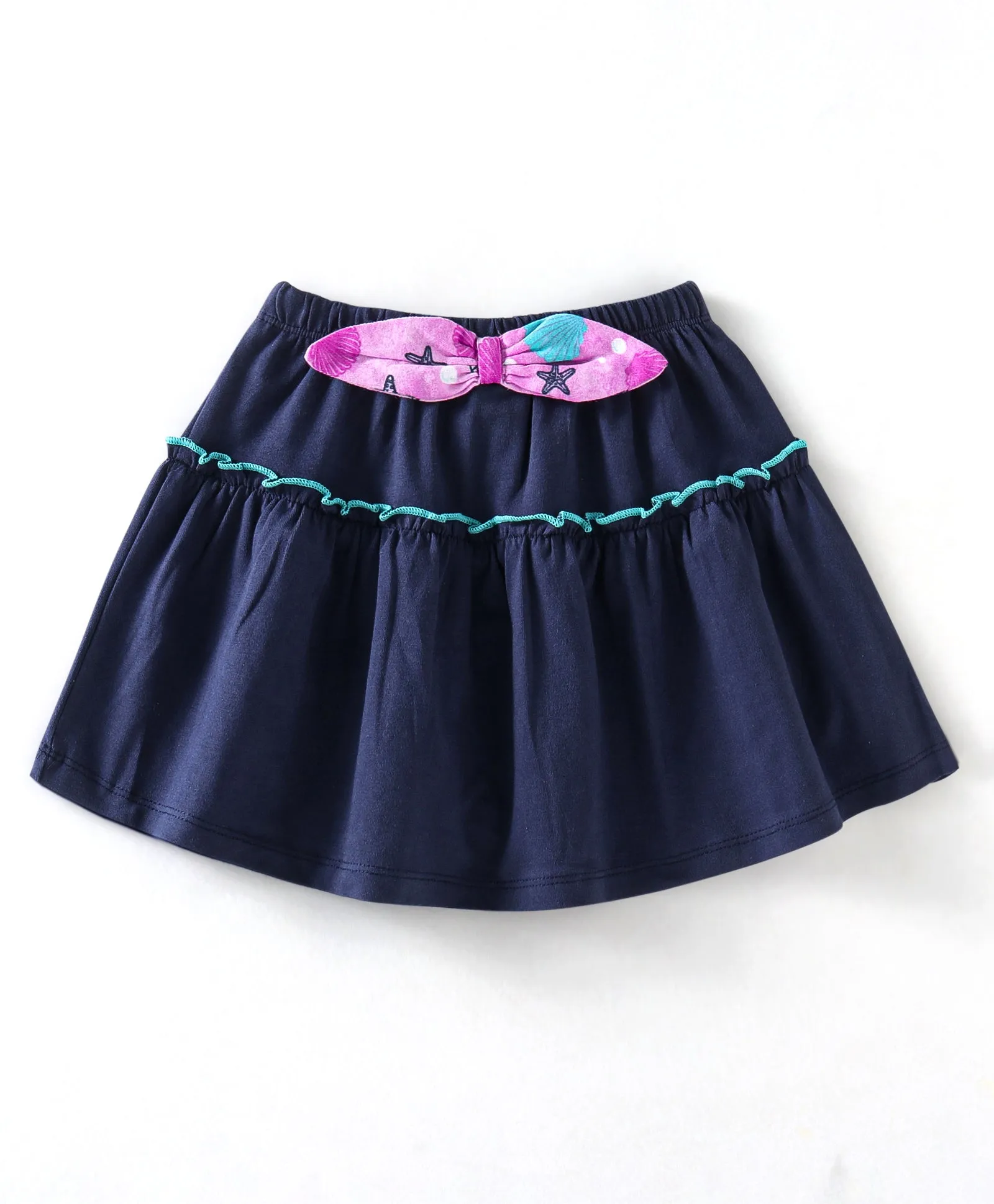 Frilled Starfish Bow Top and Skirt Set