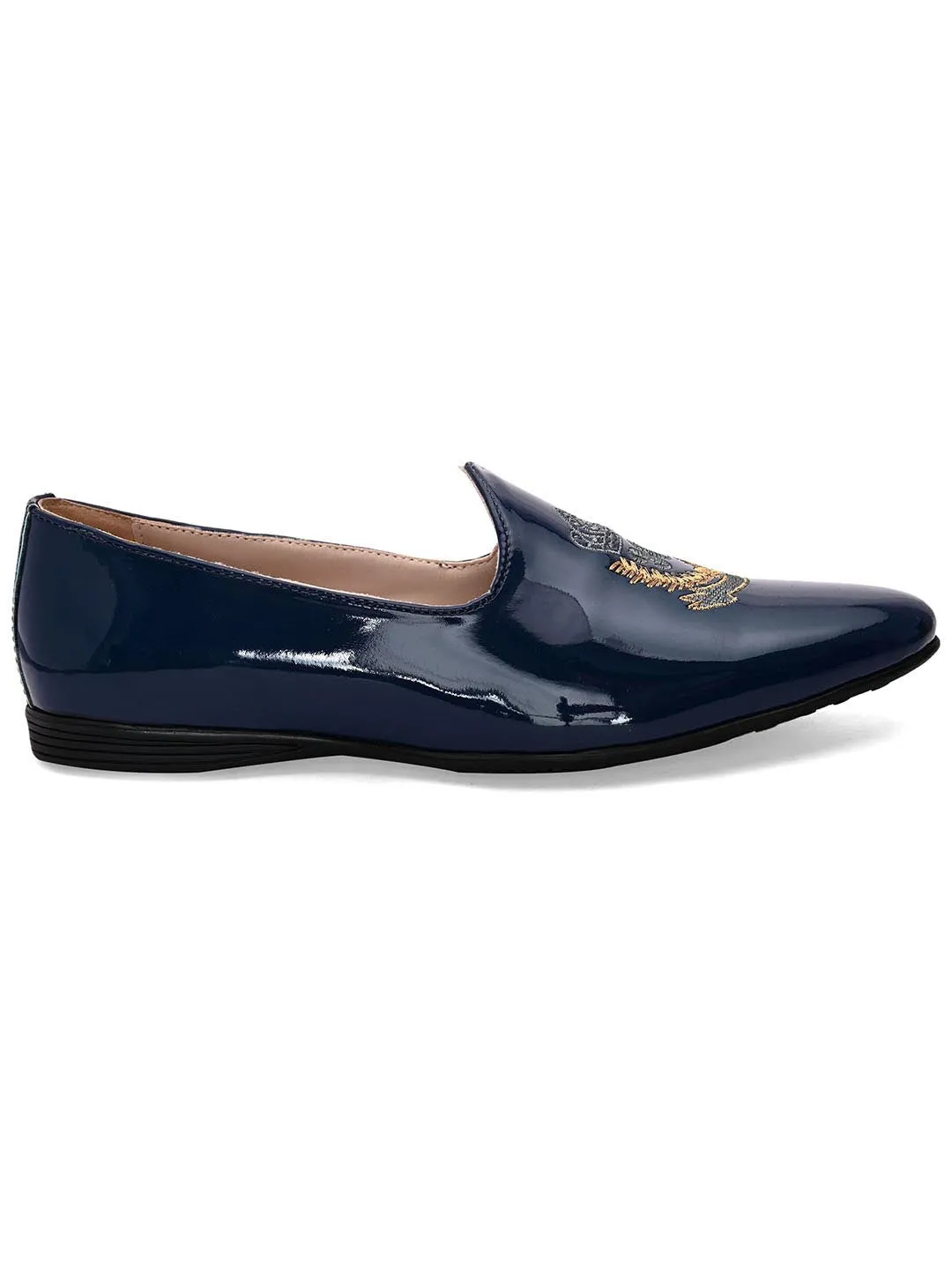 Genial Blue Slip-Ons