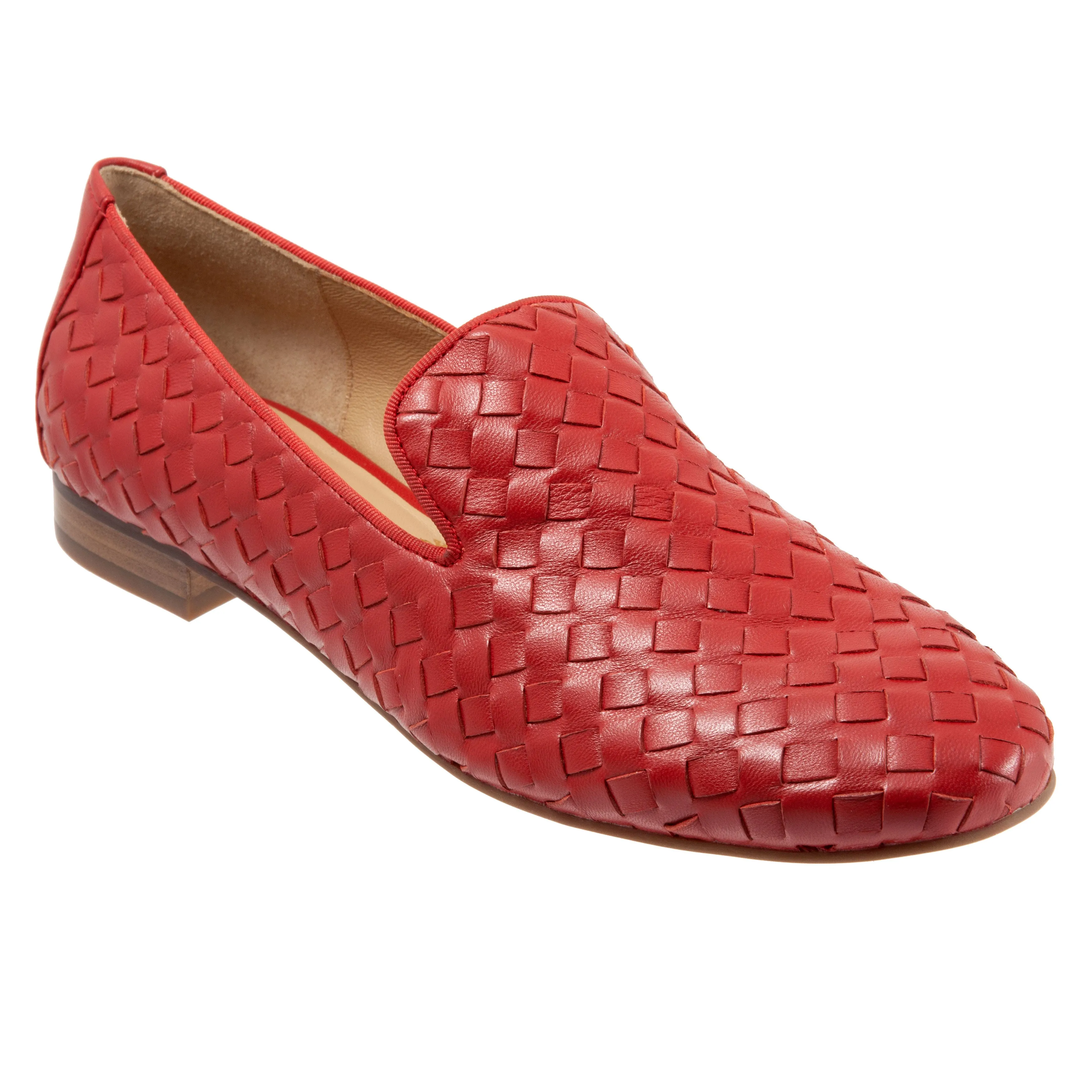 Gracie Red Casual Leather Shoes