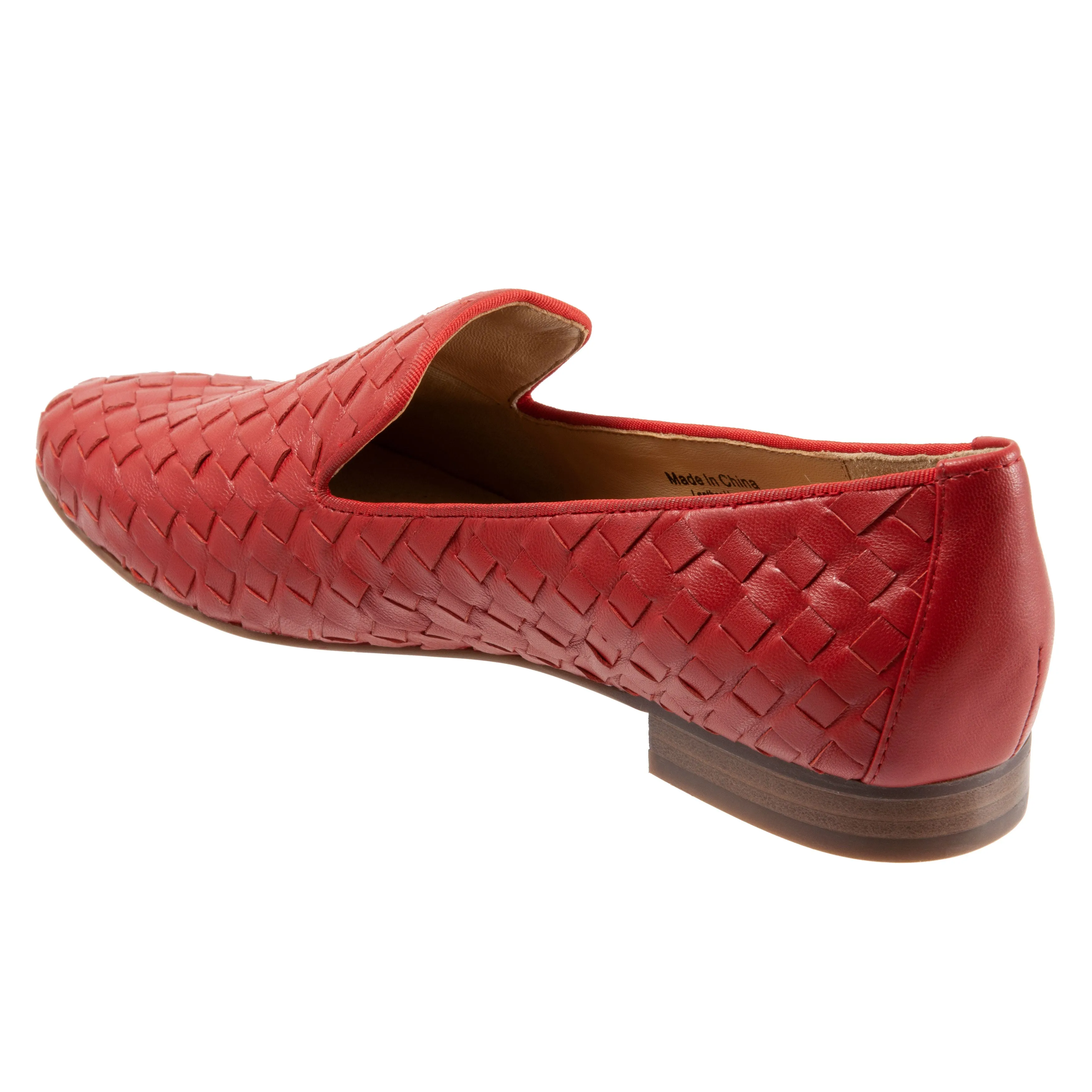 Gracie Red Casual Leather Shoes