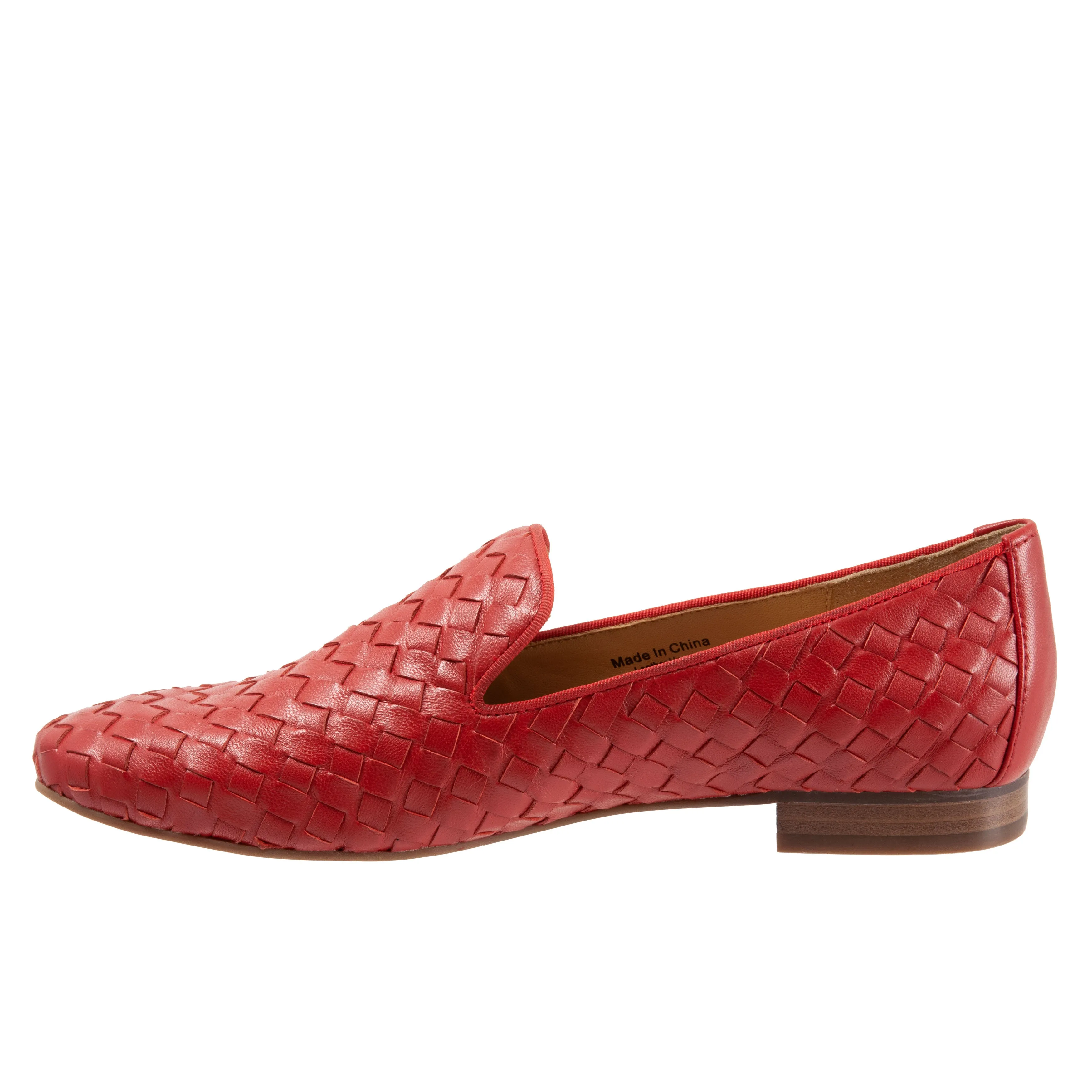 Gracie Red Casual Leather Shoes