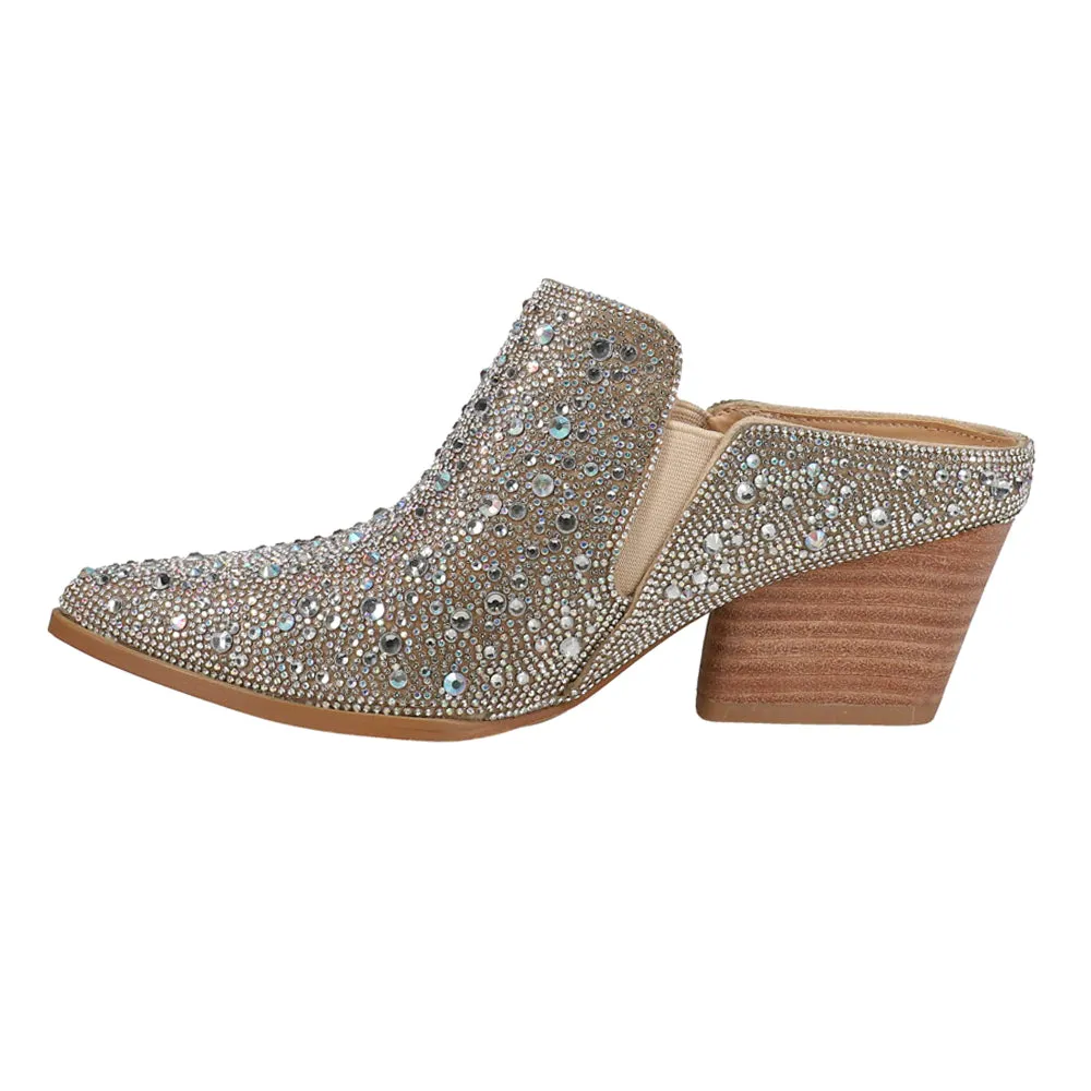 Hello Darlin Rhinestone Mules