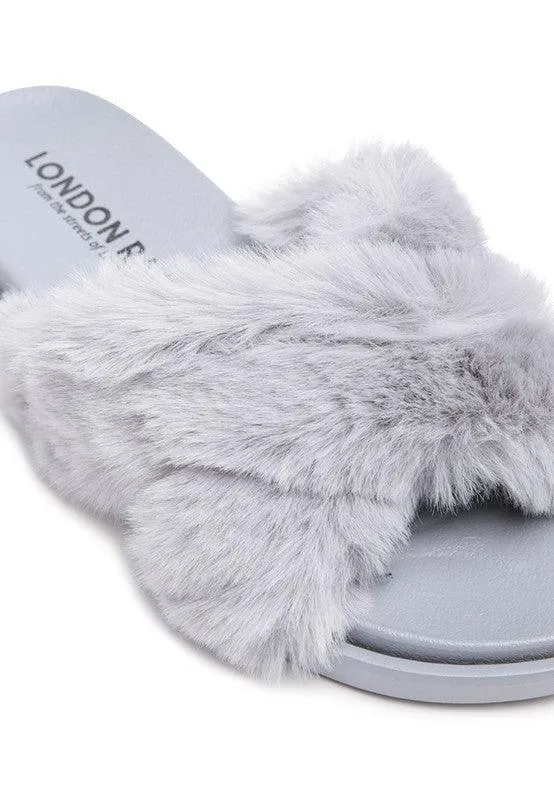 Homey Fur Slip-On Flats