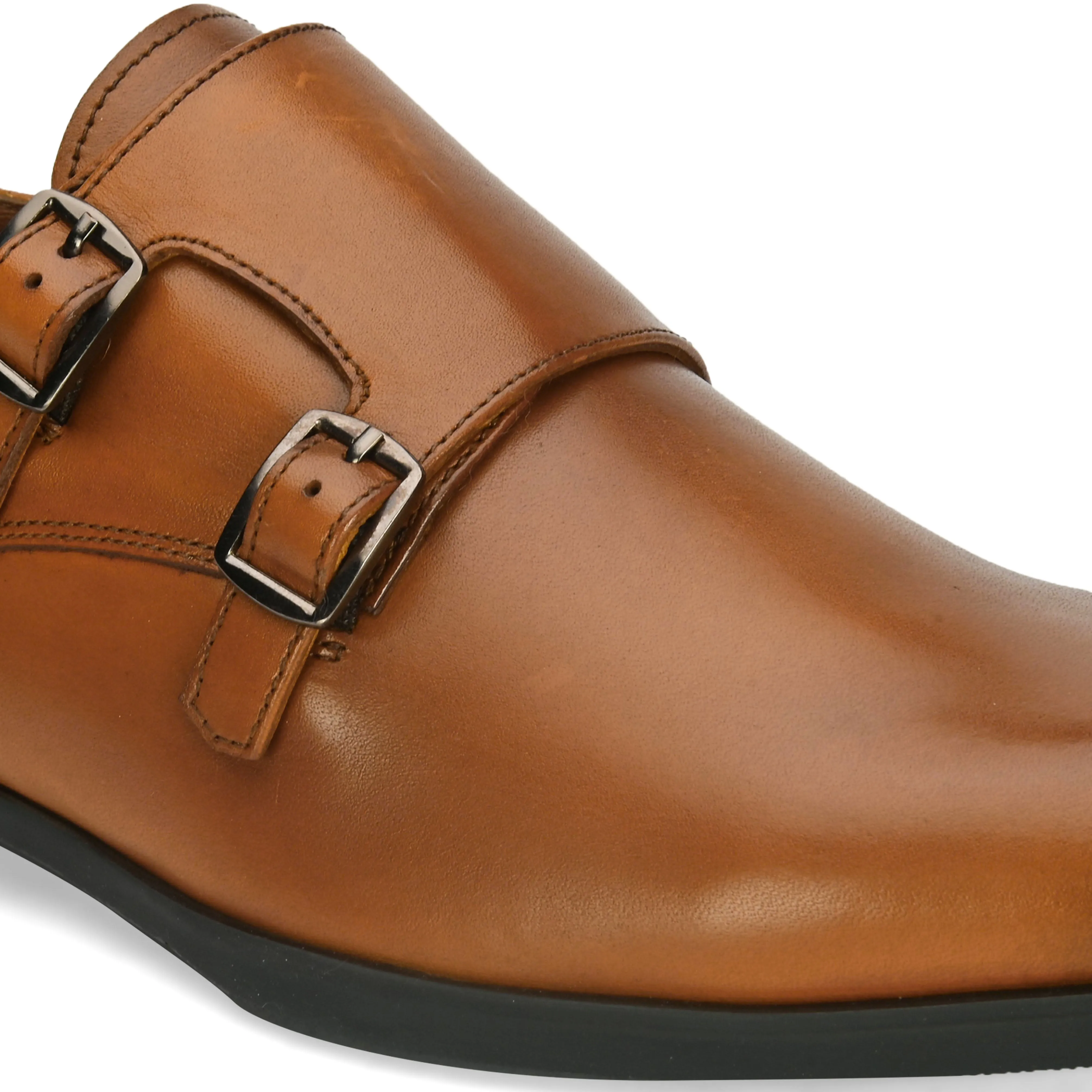 Hugo Classic Tan Monk Shoes