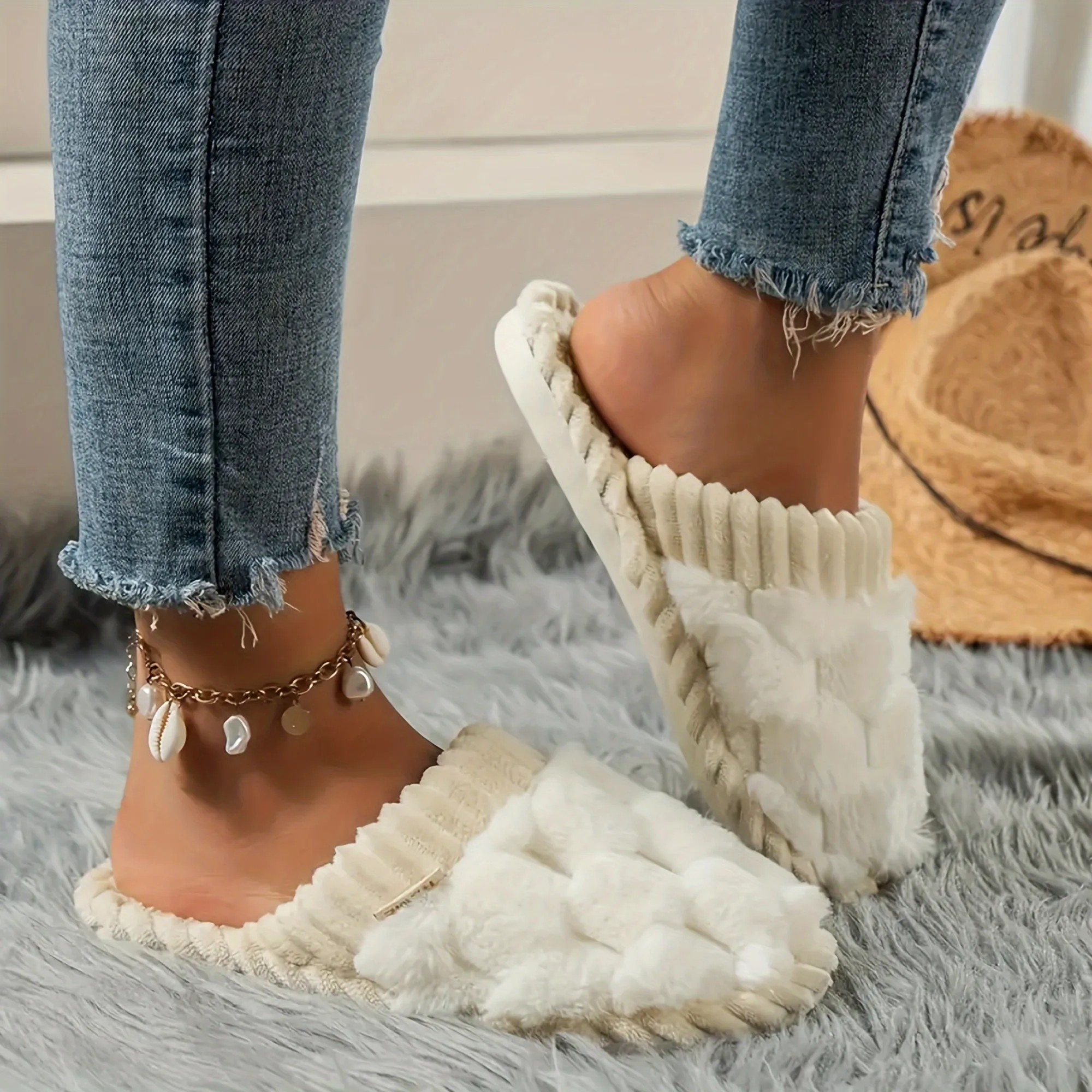 Ivyshape | Cozy Fuzzy Slippers