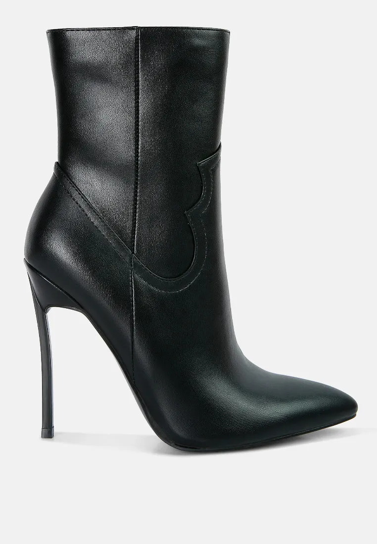 Jenner High Heel Cowboy Ankle Boots