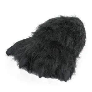 Kids Black Bear Paw Slippers