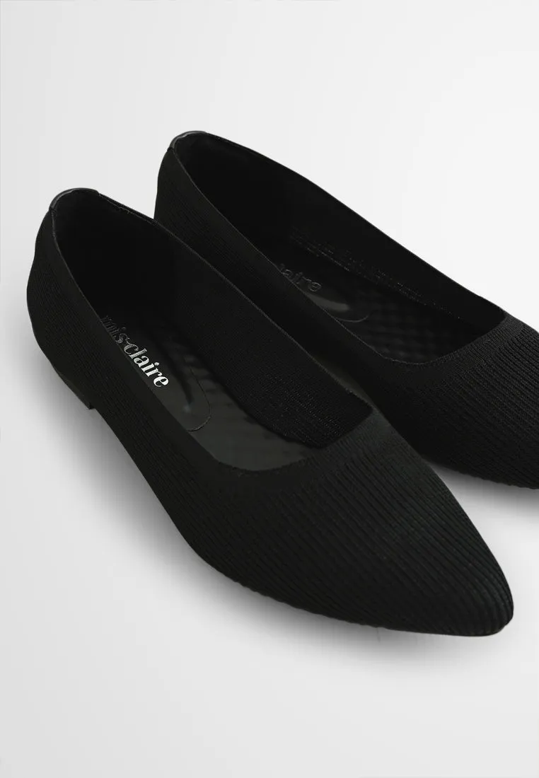 Kyrie Knitted Pointed Flats