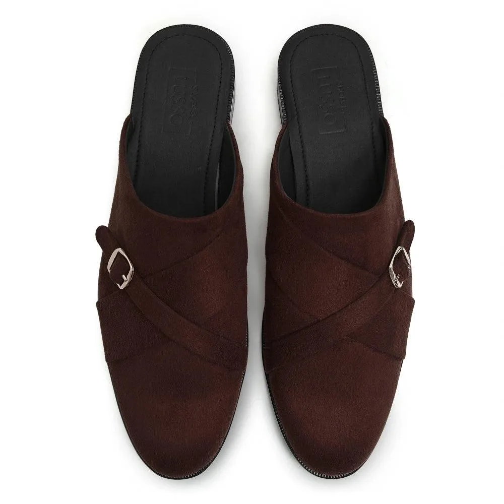 Mason - Brown Suede Mules