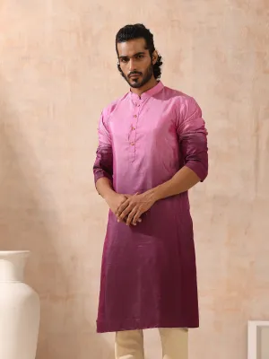 Mens Ombre Shades of Pink Kurta