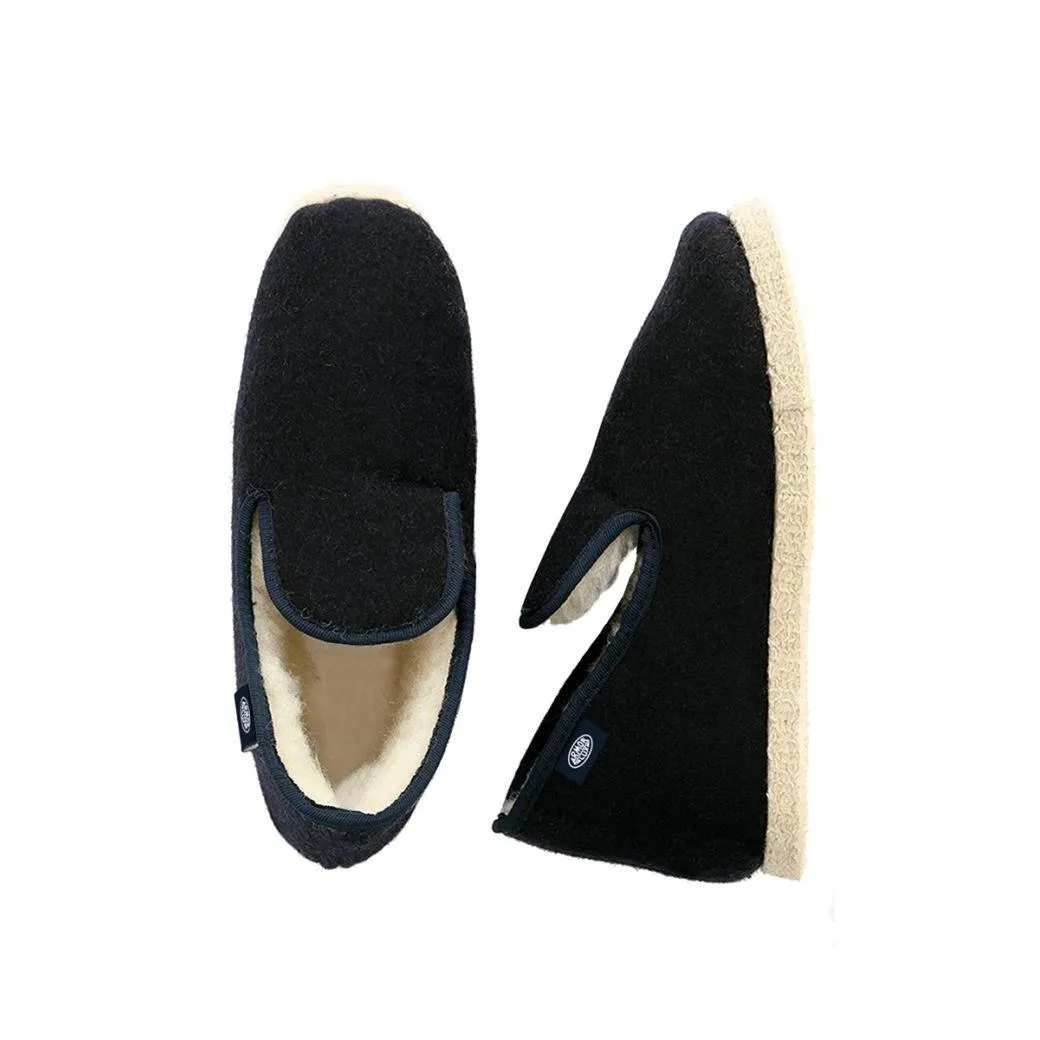 Men's Wool Slippers (Navy)