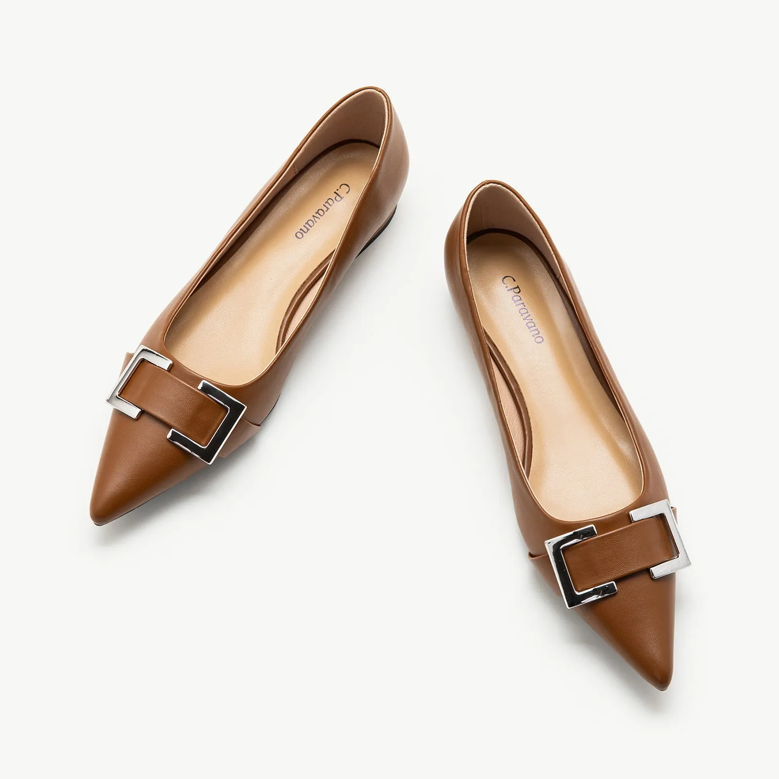 Metal Buckle Flats (Aida)